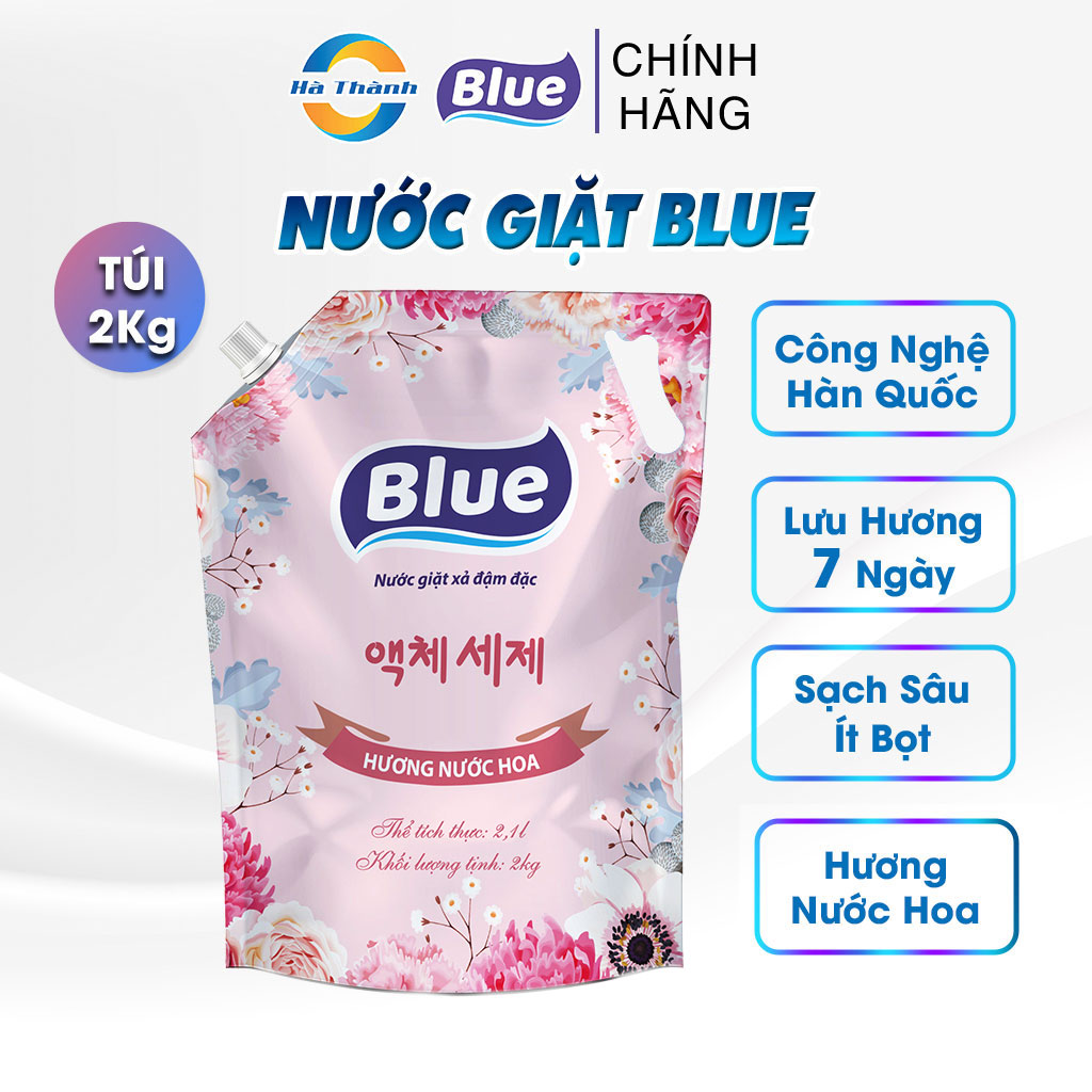 Nước giặt BLUE dạng túi hương thảo mộc hàn quốc 2kg