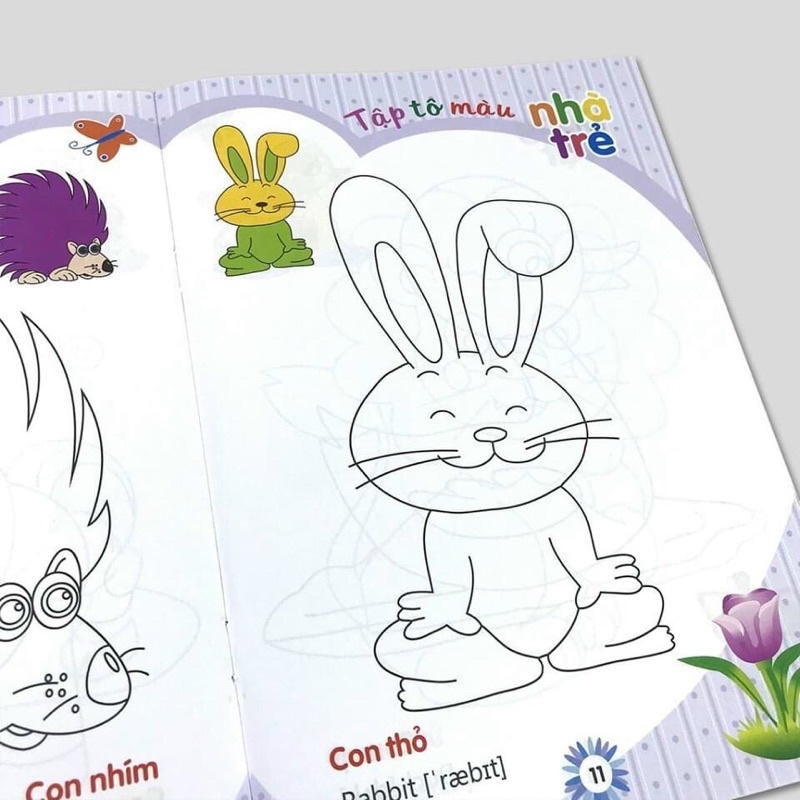 Sách tập tô màu 8 cuốn cho bé