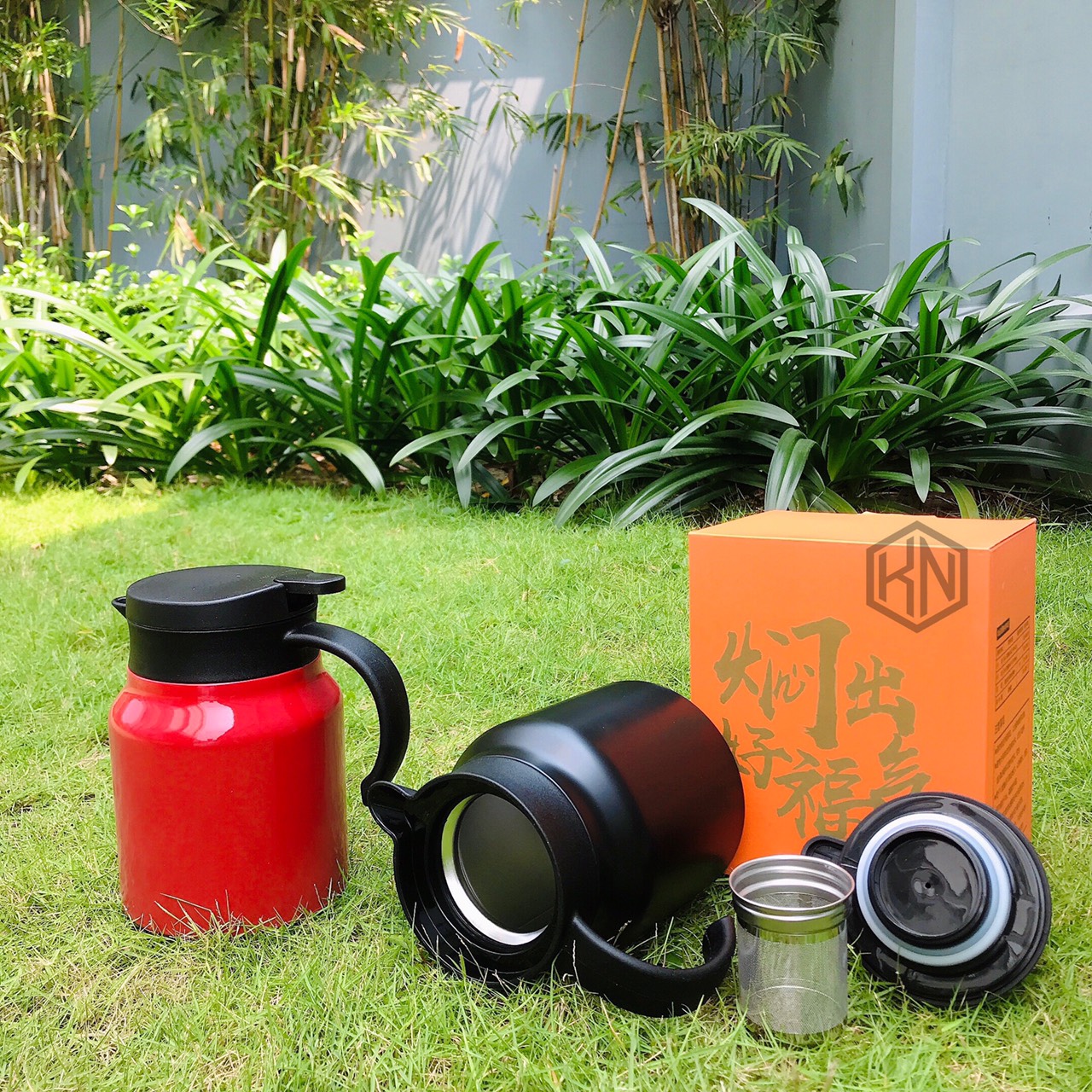 Ấm giữ nhiệt pha trà có lõi lọc 1000ml cao cấp