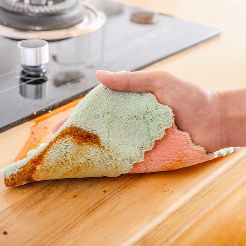 Set 10 khăn lau đa năng 2 mặt siêu mềm mịn