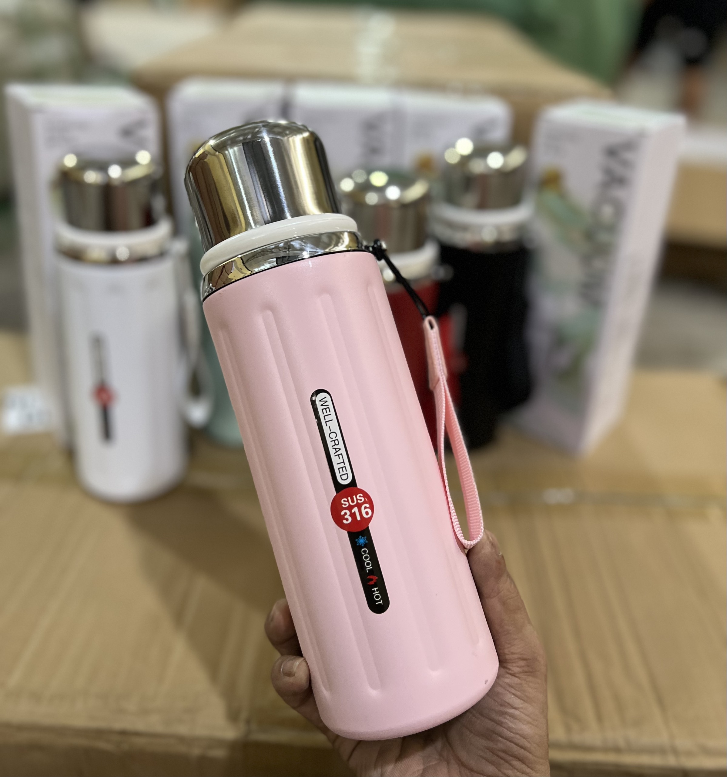 Bình giữ nhiệt có quai xách ZY-013 800ml