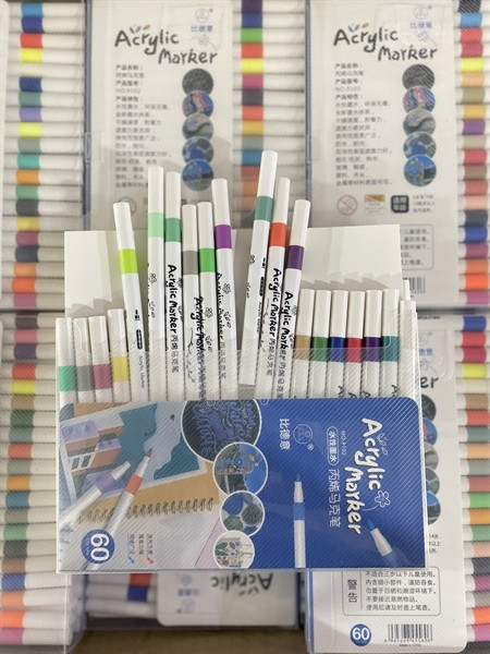 Bút màu ACRYLIC 60 màu tươi sáng