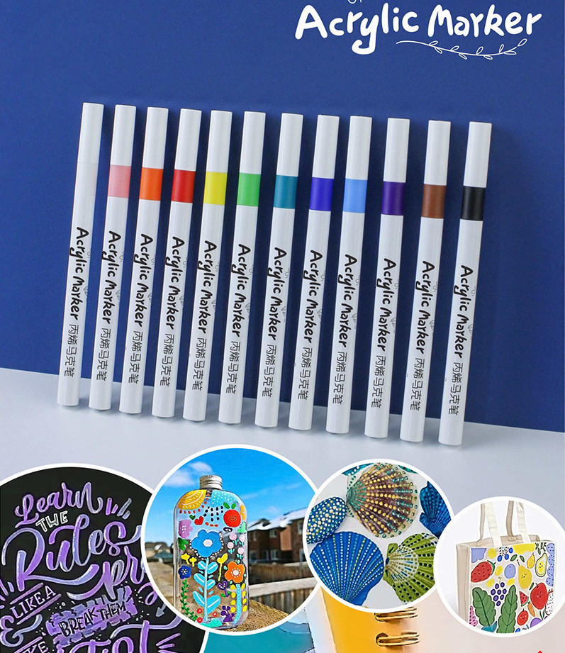 Bút màu ACRYLIC 48 màu tươi sáng