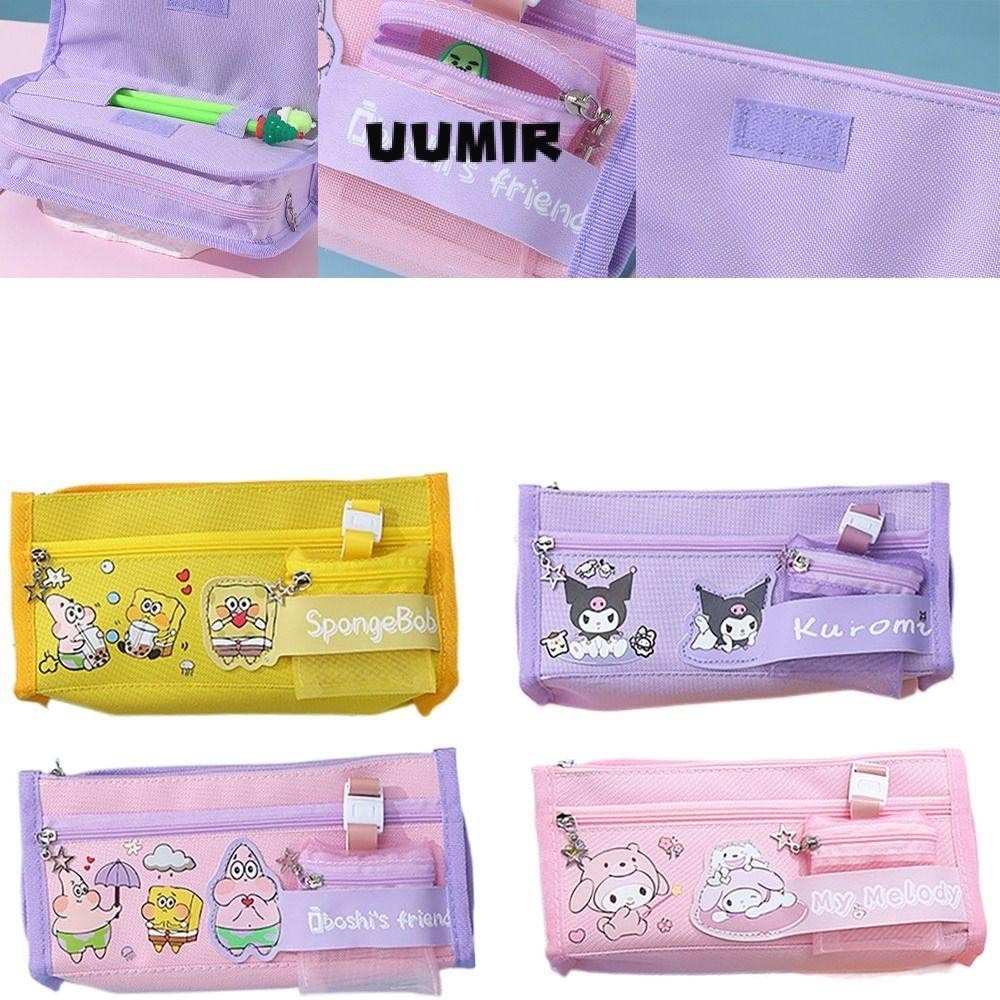 Hộp đựng bút vải nhiều ngăn LUCKY GIRL dễ thương