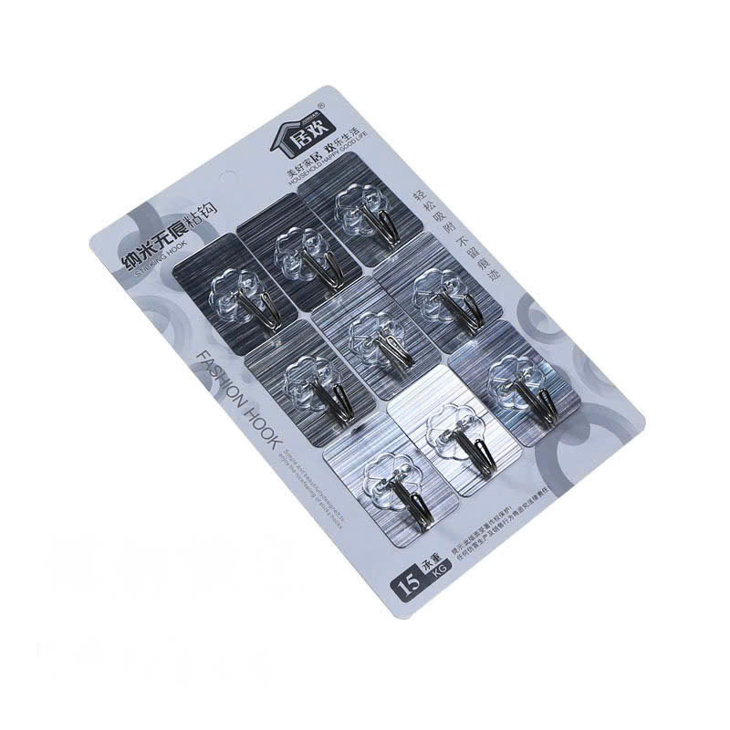 Vỉ 9 móc dán tường siêu chắc đa năng