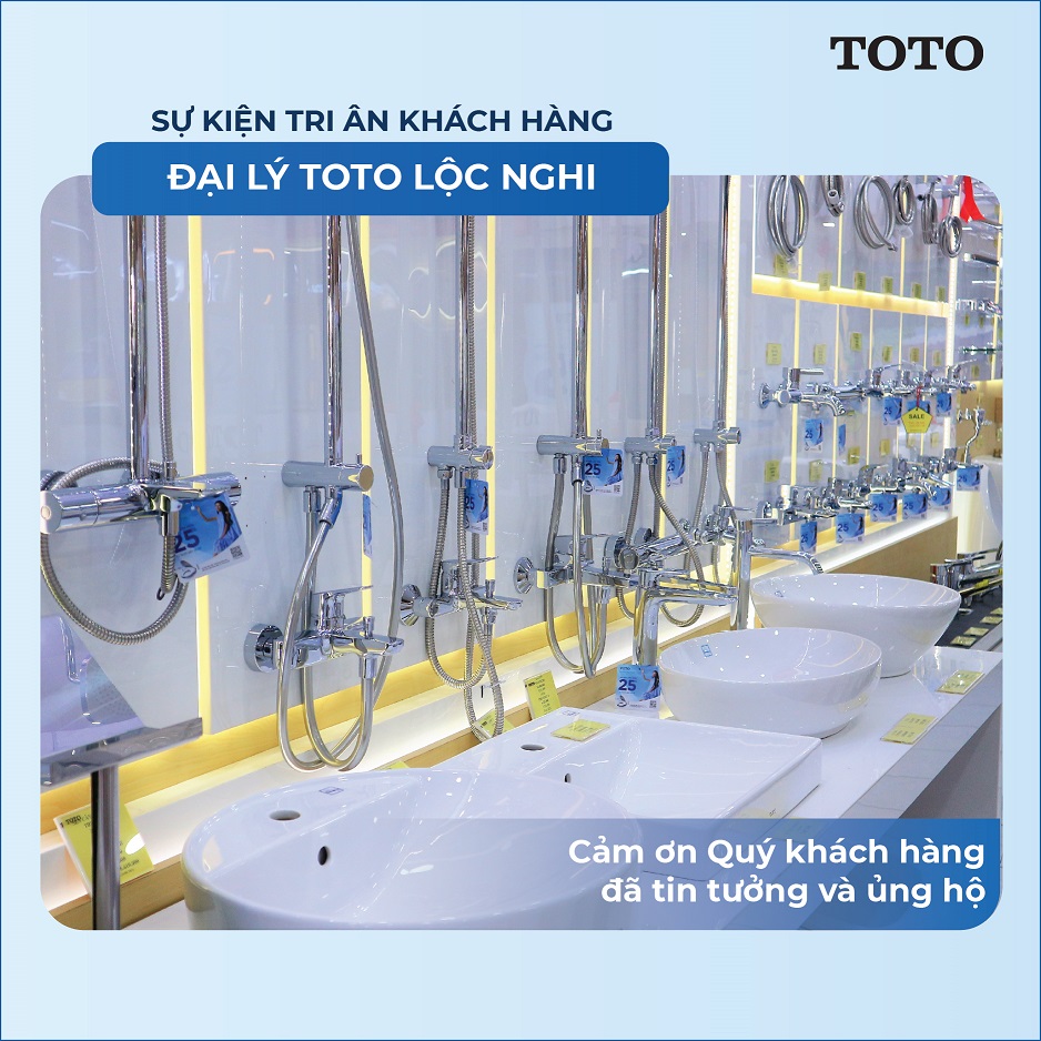 Lộc Nghi chính thức trở thành nhà phân phối chính thức thiết bị vệ sinh cao cấp Toto tại Cần Thơ