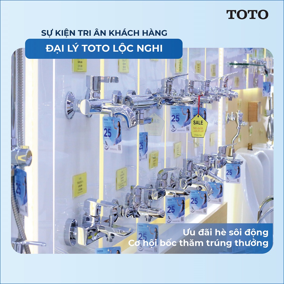 Lộc Nghi chính thức trở thành nhà phân phối chính thức thiết bị vệ sinh cao cấp Toto tại Cần Thơ