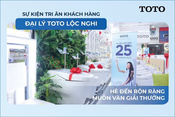 Lộc Nghi chính thức trở thành nhà phân phối chính thức thiết bị vệ sinh cao cấp Toto tại Cần Thơ