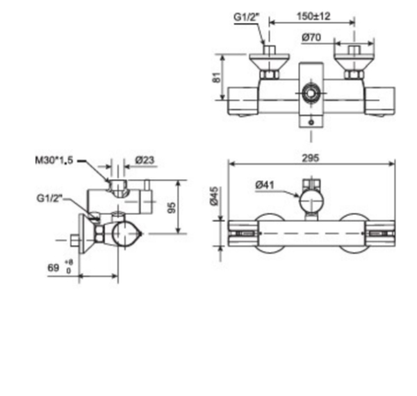 Vòi sen tắm American WF-4948 nóng lạnh