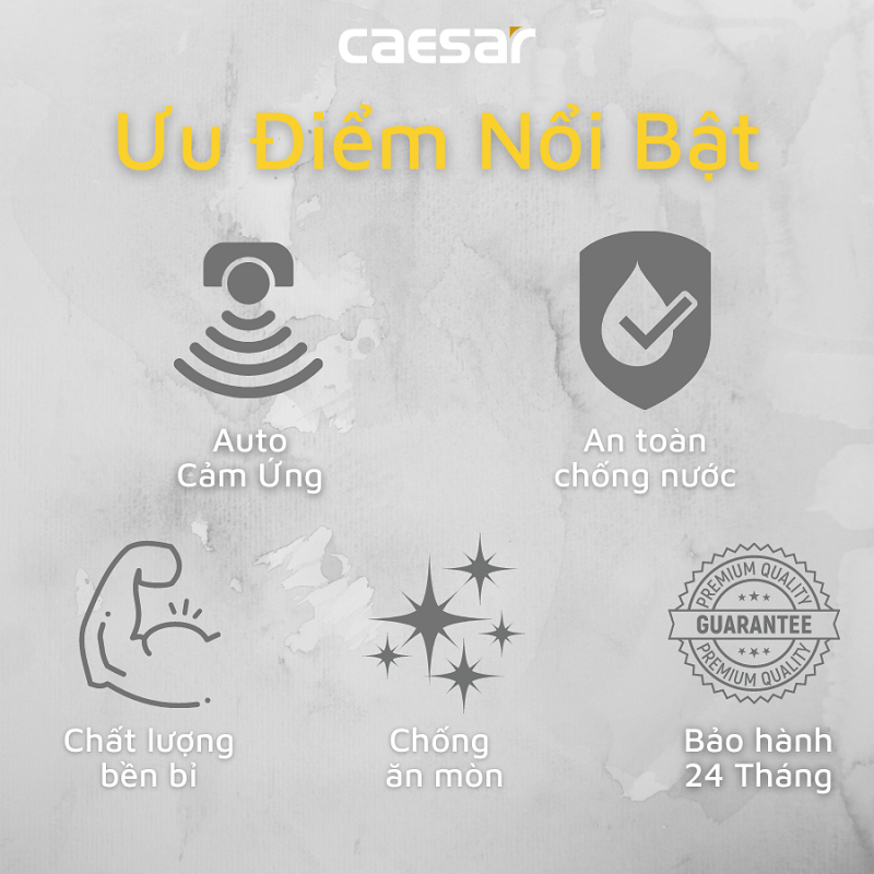 Vòi lavabo chậu rửa mặt Caesar A911 nước lạnh cảm ứng