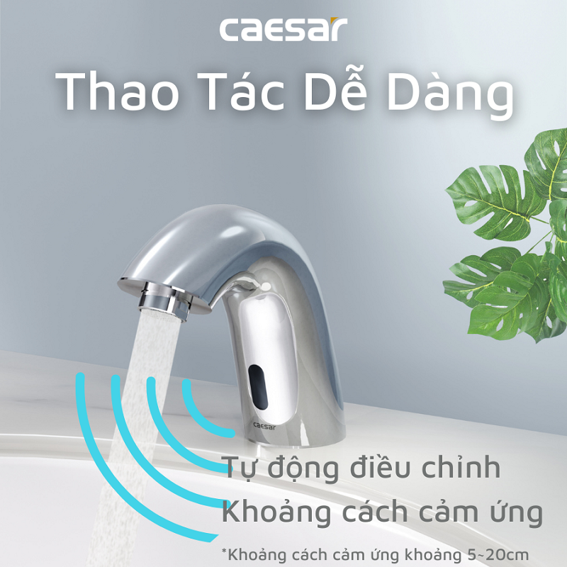 Vòi lavabo chậu rửa mặt Caesar A911 nước lạnh cảm ứng