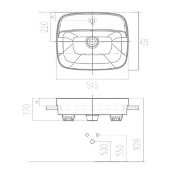 Lavabo chậu rửa mặt American Standard VF-0320 bán âm
