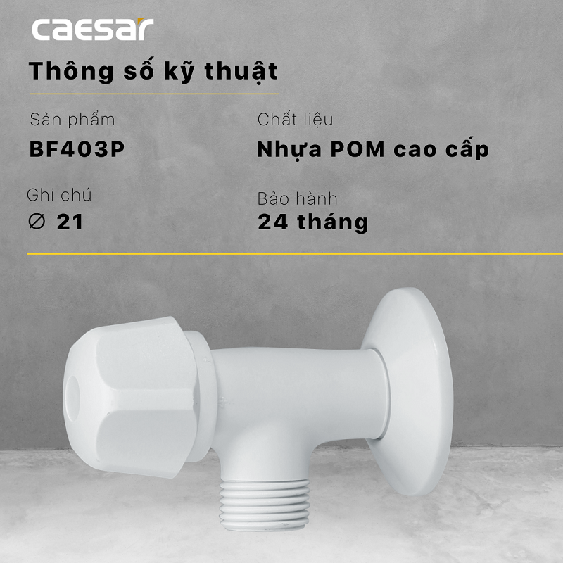 Van khống chế Caesar BF403P nhựa