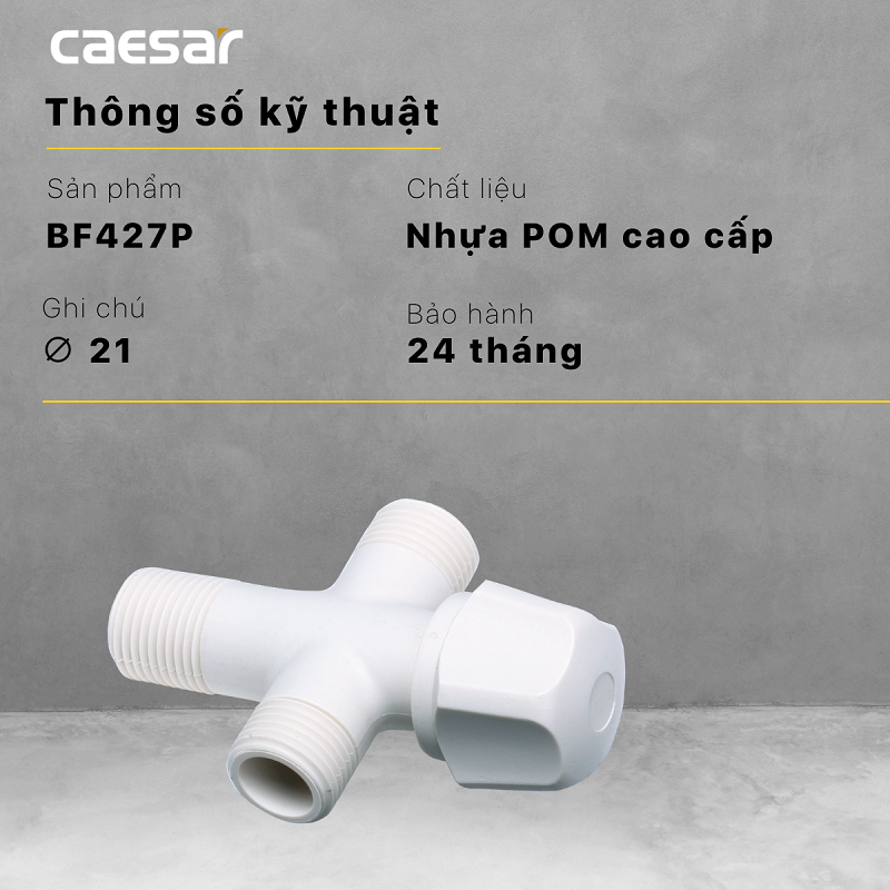 Van khống chế Caesar BF427P nhựa