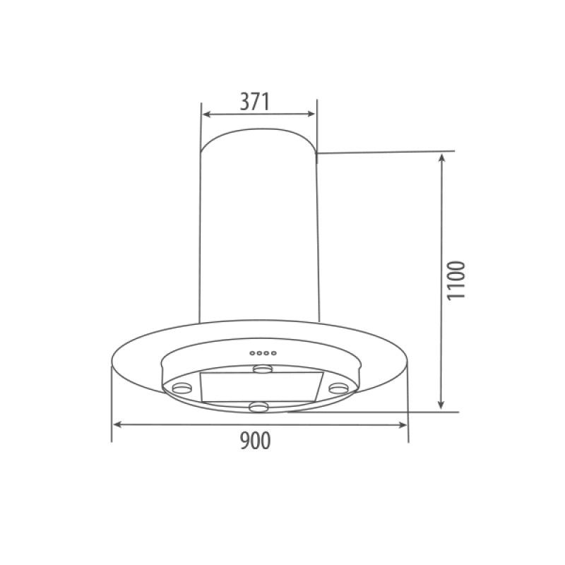 Máy hút khói khử mùi Canzy CZ 350C