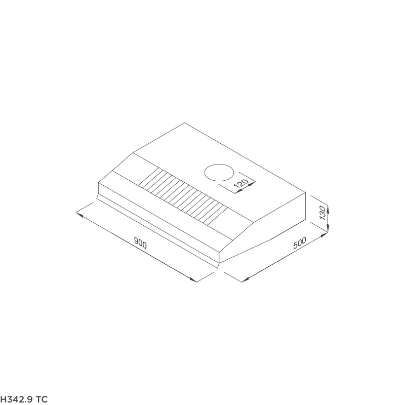 Máy hút khói khử mùi Malloca H342.9 TC
