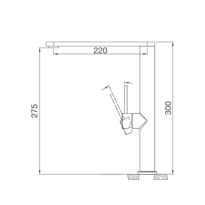 Vòi chậu rửa chén Malloca K-061-SS nóng lạnh