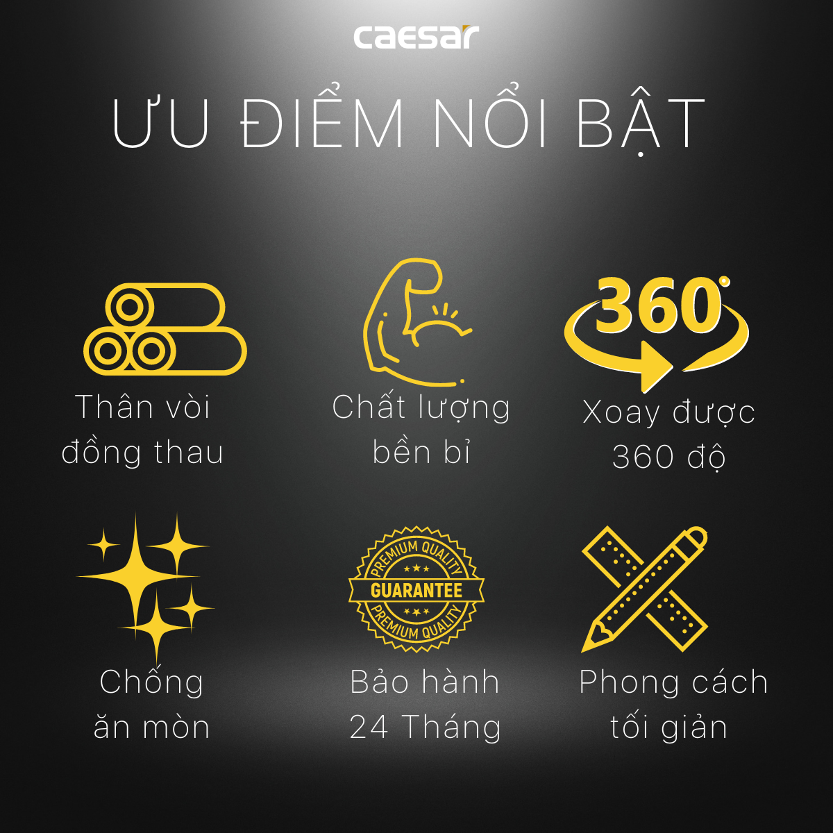 Vòi chậu rửa chén Caesar K025C nước lạnh