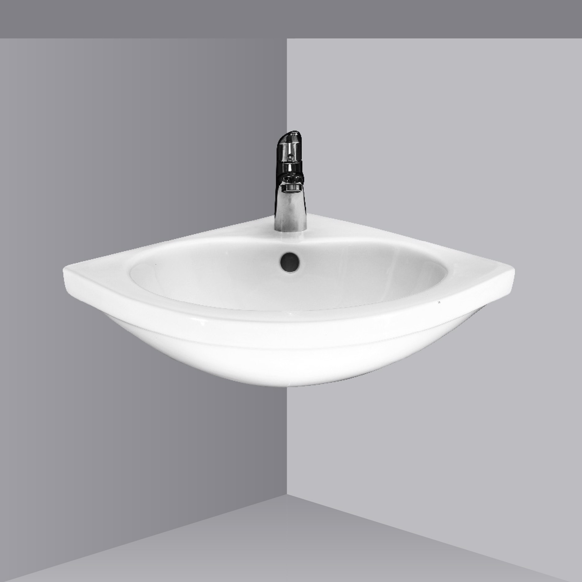 Lavabo chậu rửa mặt Hảo Cảnh HC C03 treo tường