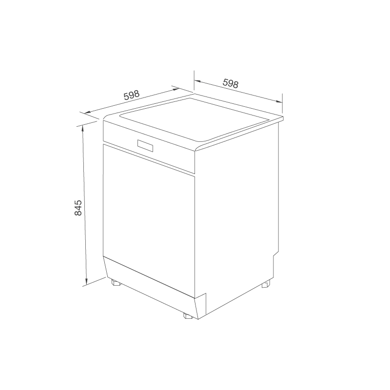 Máy rửa chén Malloca MDW14-BS10TFT