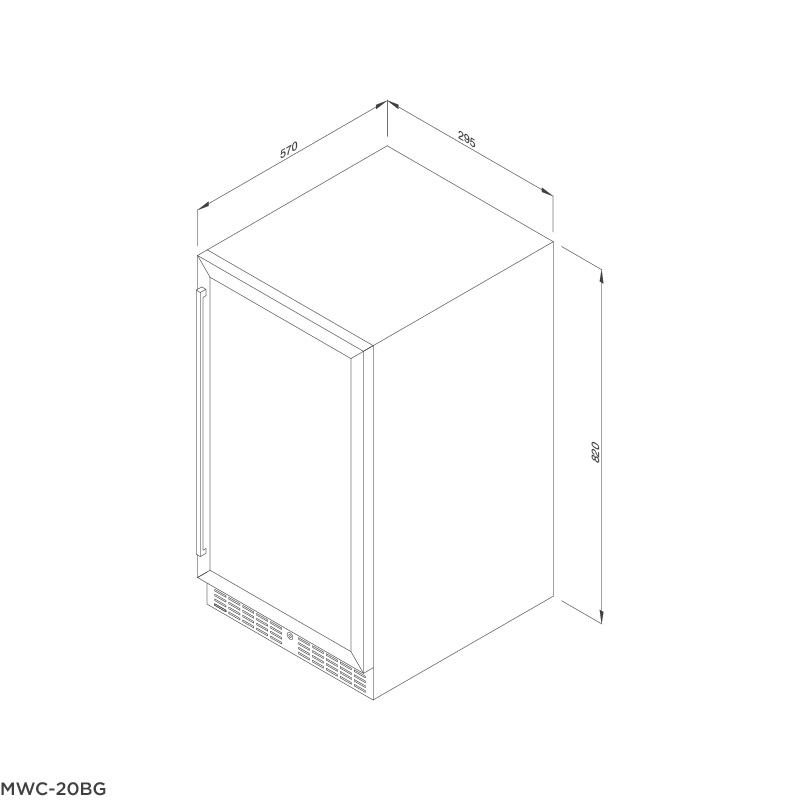 Tủ bảo quản rượu Malloca MWC-20BG