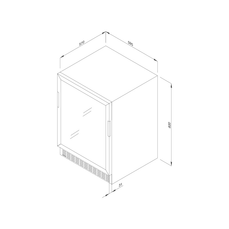 Tủ bảo quản rượu Malloca MWC-46BG