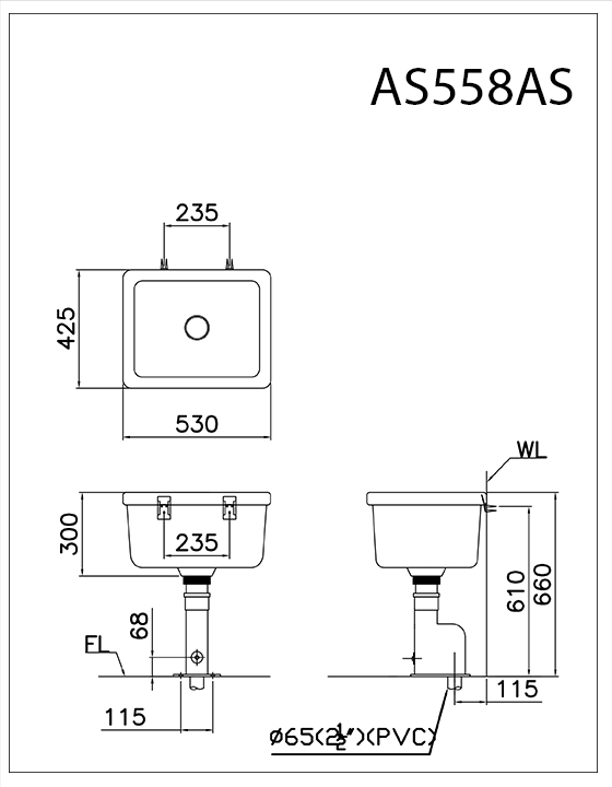 Chậu giặt Caesar SS558AP