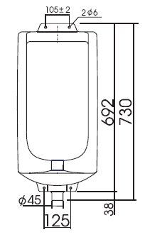 Bồn tiểu nam Thiên Thanh UT14 treo tường