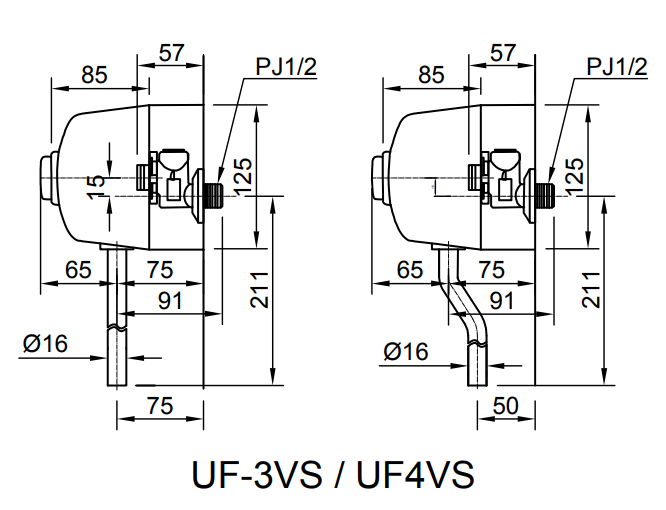 Xả tiểu INAX UF-3VS ống thẳng xả nhấn (UF3VS)