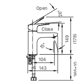 Vòi lavabo chậu rửa mặt Inax LFV-22S lạnh gật gù (LFV22S)