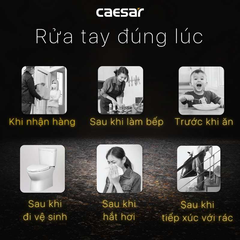 Vòi gắn tường Caesar WL027C