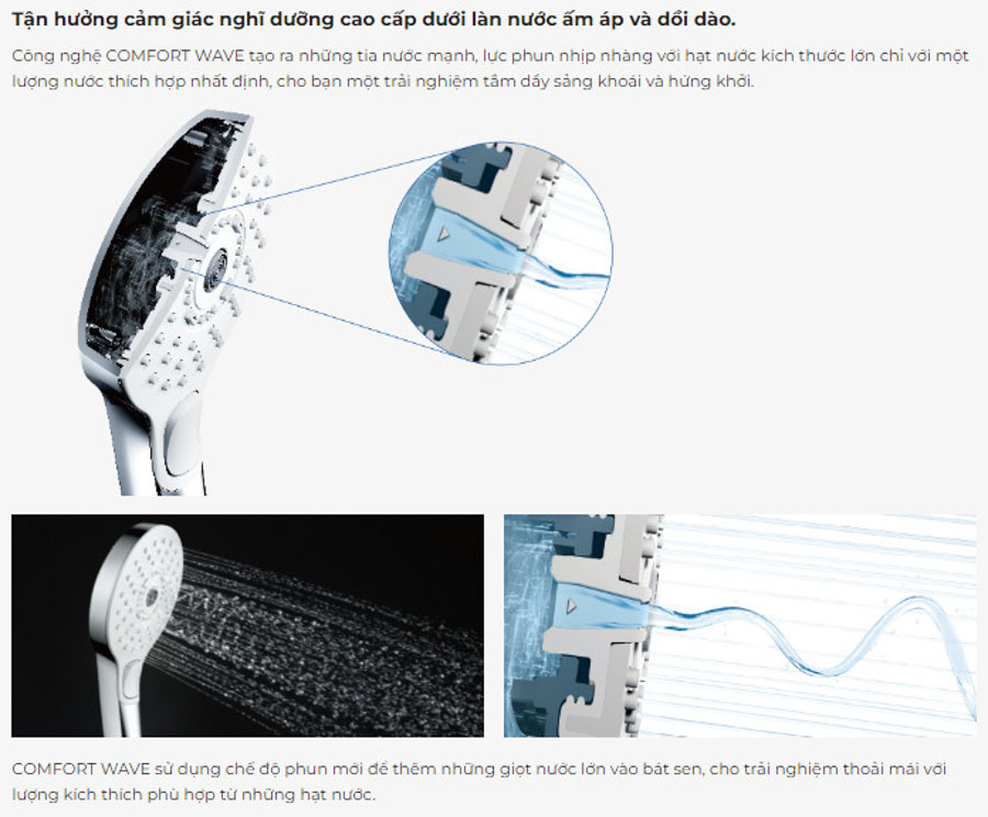 Cây sen tắm TOTO TBW02001BA TBG02302VA TBW02006A nóng lạnh