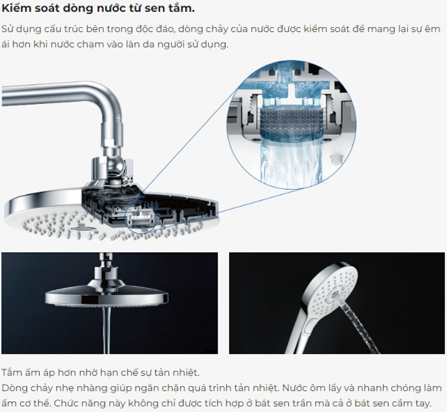 Cây sen tắm TOTO TBW02001BA TBG02302VA TBW02006A nóng lạnh