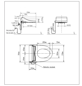 Nắp rửa điện tử American Standard Pristine WP-7SR1