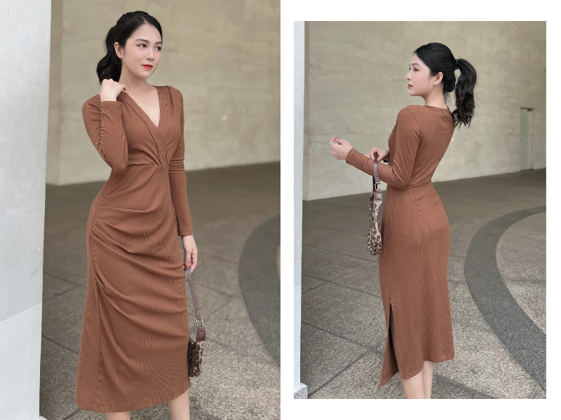 Chi tiết xếp ly tôn 3 vòng khéo léo