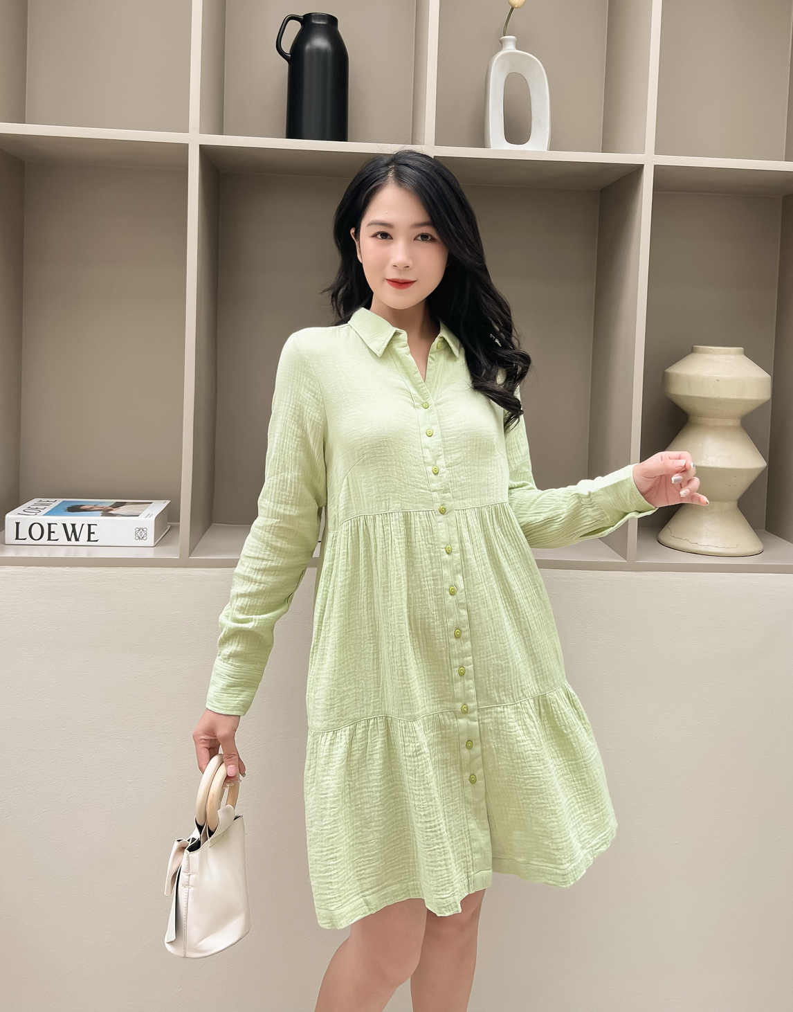 Thiết kế đầm xô muslin mang đến sự thoải mái cho người mặc