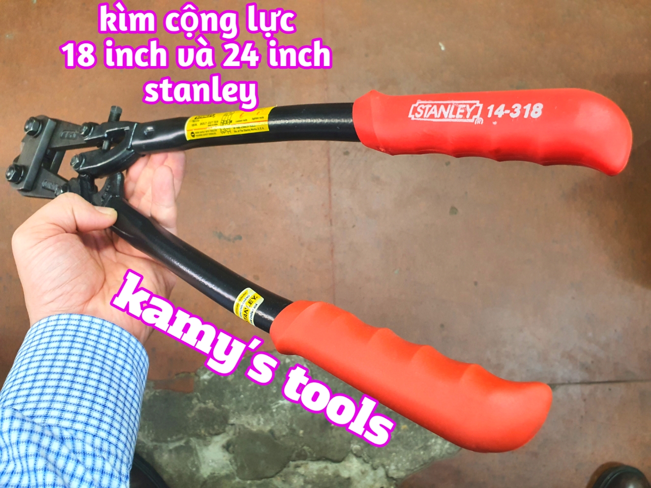 Kéo cắt sắt cộng lực 18 inch 457mm 24 inch 605mm model 14-318-S và 14-324-S, kìm cộng lực cắt sắt