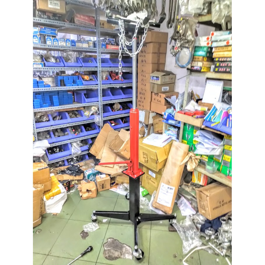 kích đội nâng hộp số ty ben 1 tầng 1260mm-1750mm, giá đỡ hộp số 0.5 tấn 500kg