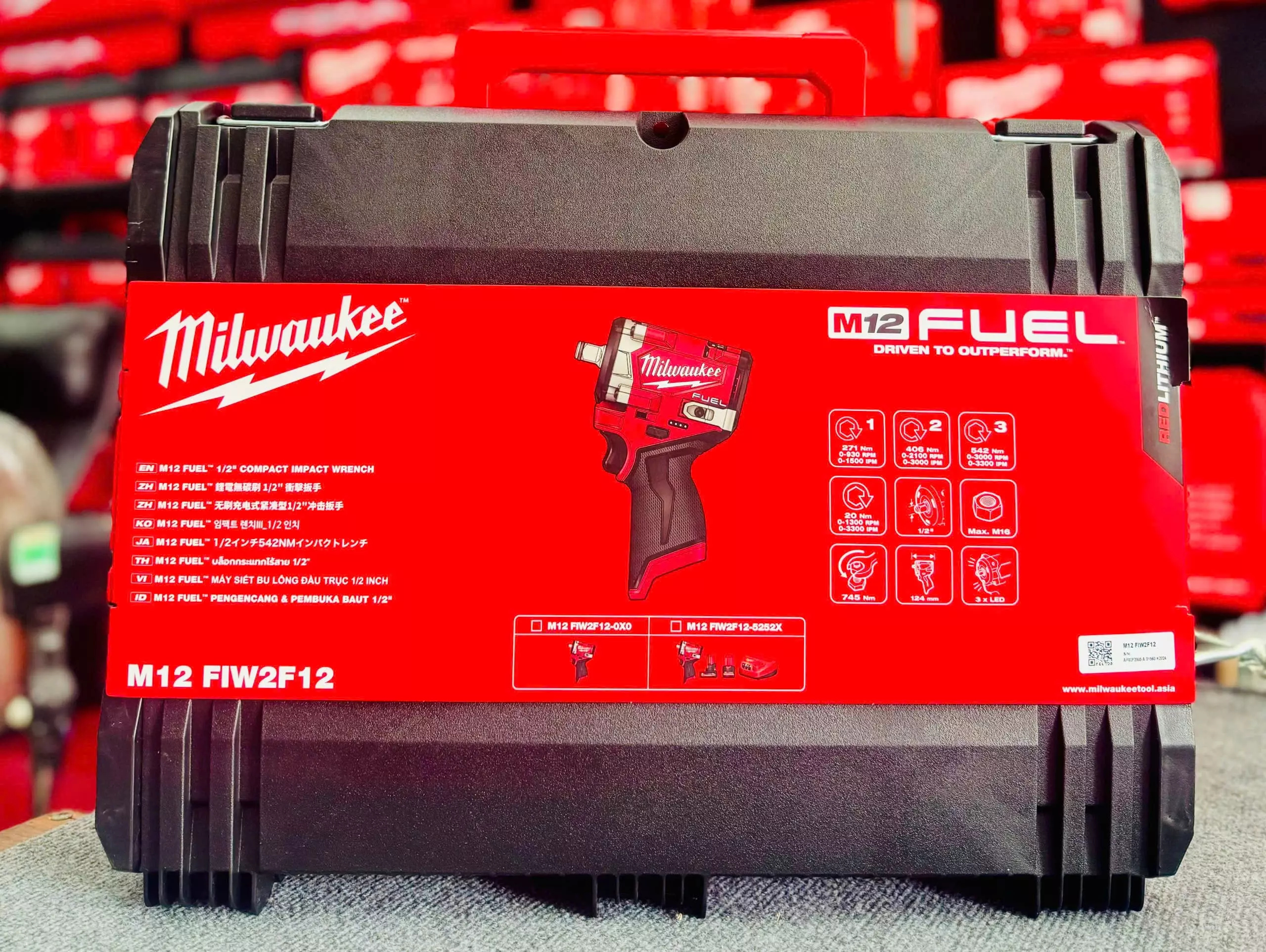 Hộp máy siết bu lông Stubby M12 FIW2F12