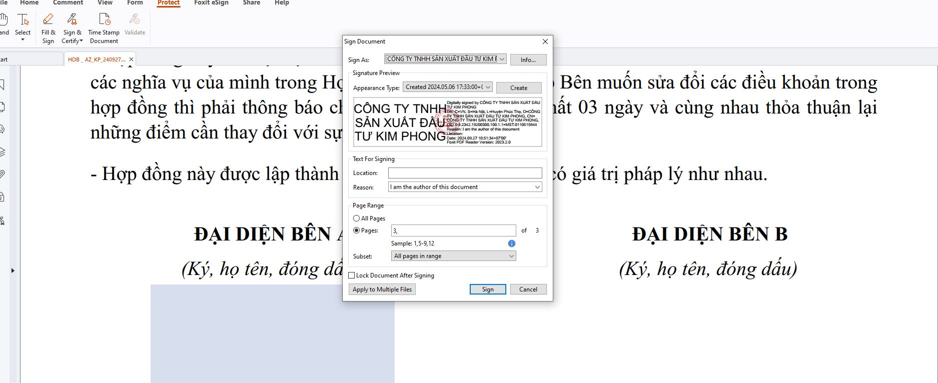 huong dan ky hop dong online bang chu ky so qua pdf foxit