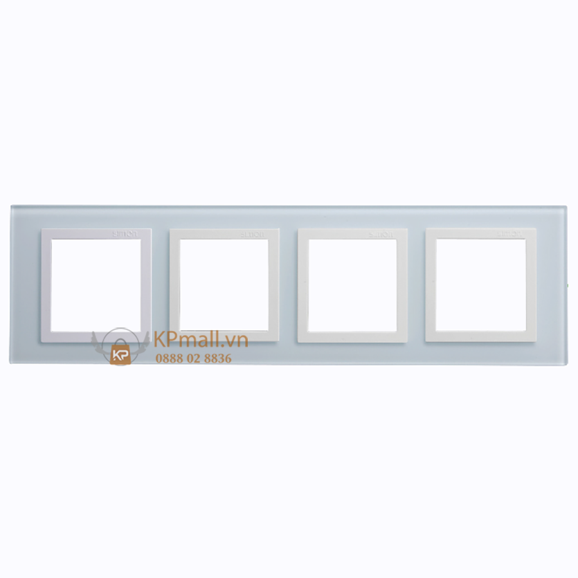 mặt viền kính bốn màu nước cho công tắc ổ cắm simon dòng V8 cao cấp 80640-31