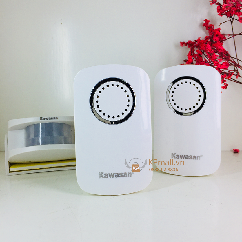 Mua chuông báo khách không day 1 mắt cảm ứng 2 chuông báo kawasan i287B