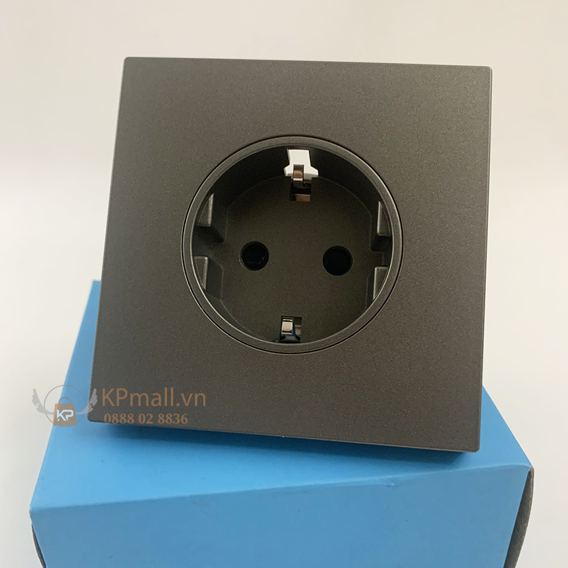 o cam schuko sac xe dien mau xam simon 701687-61