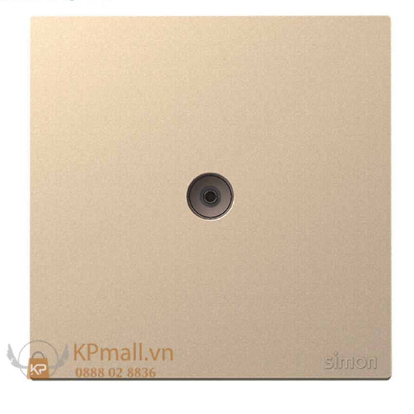 bộ ổ cắm ti vi đơn chuẩn f mau sâm panh simon s6 585114-46