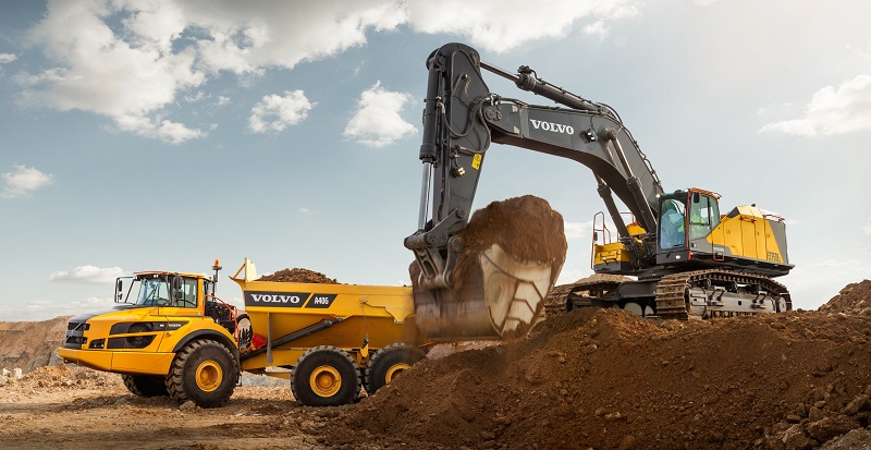 Máy đào gầu nghịch Volvo EC950EL