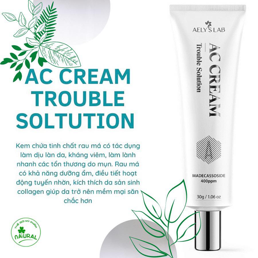 Kem trị mụn kháng viêm Ac Cream có chiết xuất tự nhiên lành tính