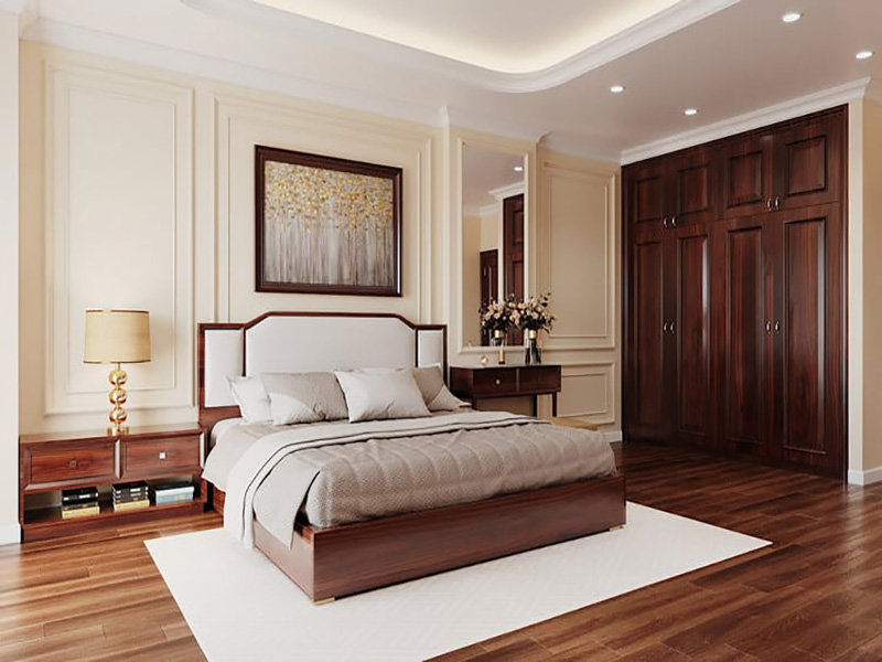 Giường ngủ gỗ tự nhiên