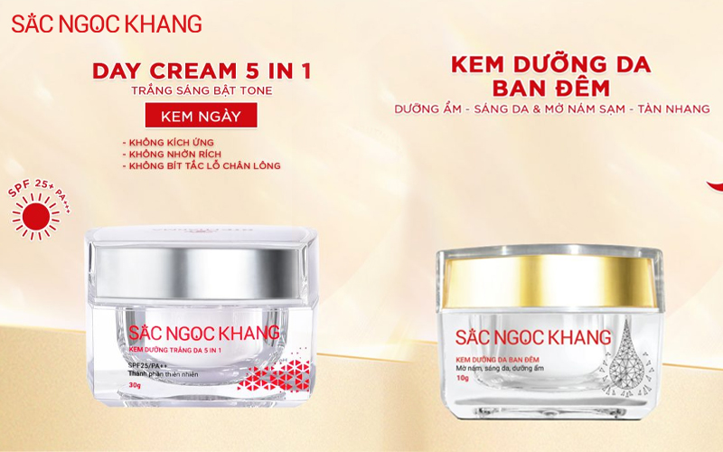 Bộ Kem Ngày Đêm Sắc Ngọc Khang