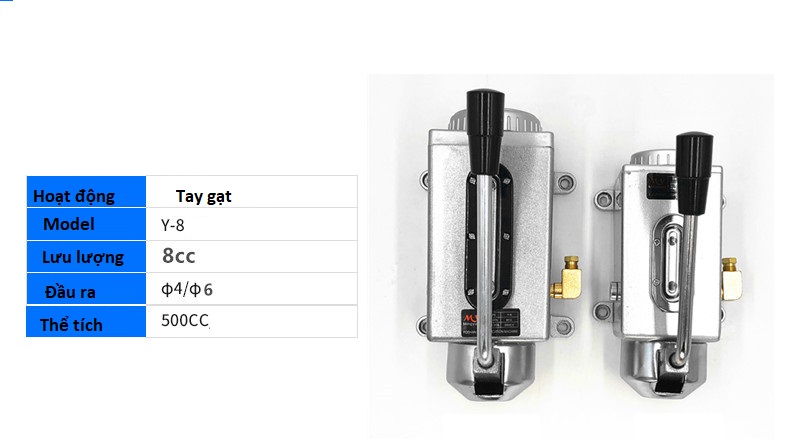 bơm bôi trơn bằng tay Y-8 | Phụ kiện hệ thống bôi trơn