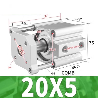 Xi lanh SMC CQMB20-5/10/15/20/25/30/35/40/45/50
